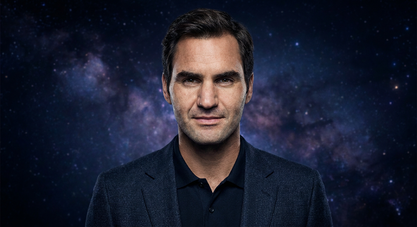 Portrait of Roger Federer