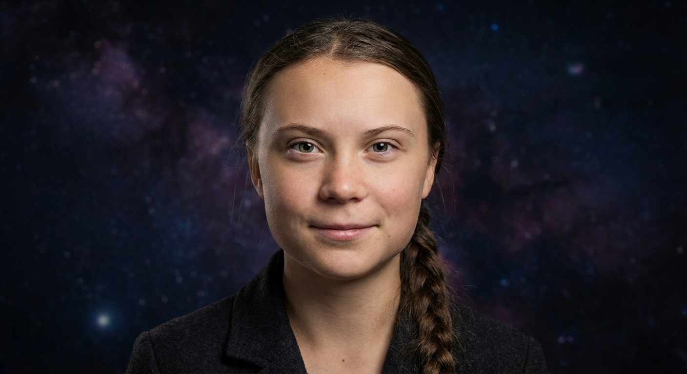 Portrait of Greta Thunberg
