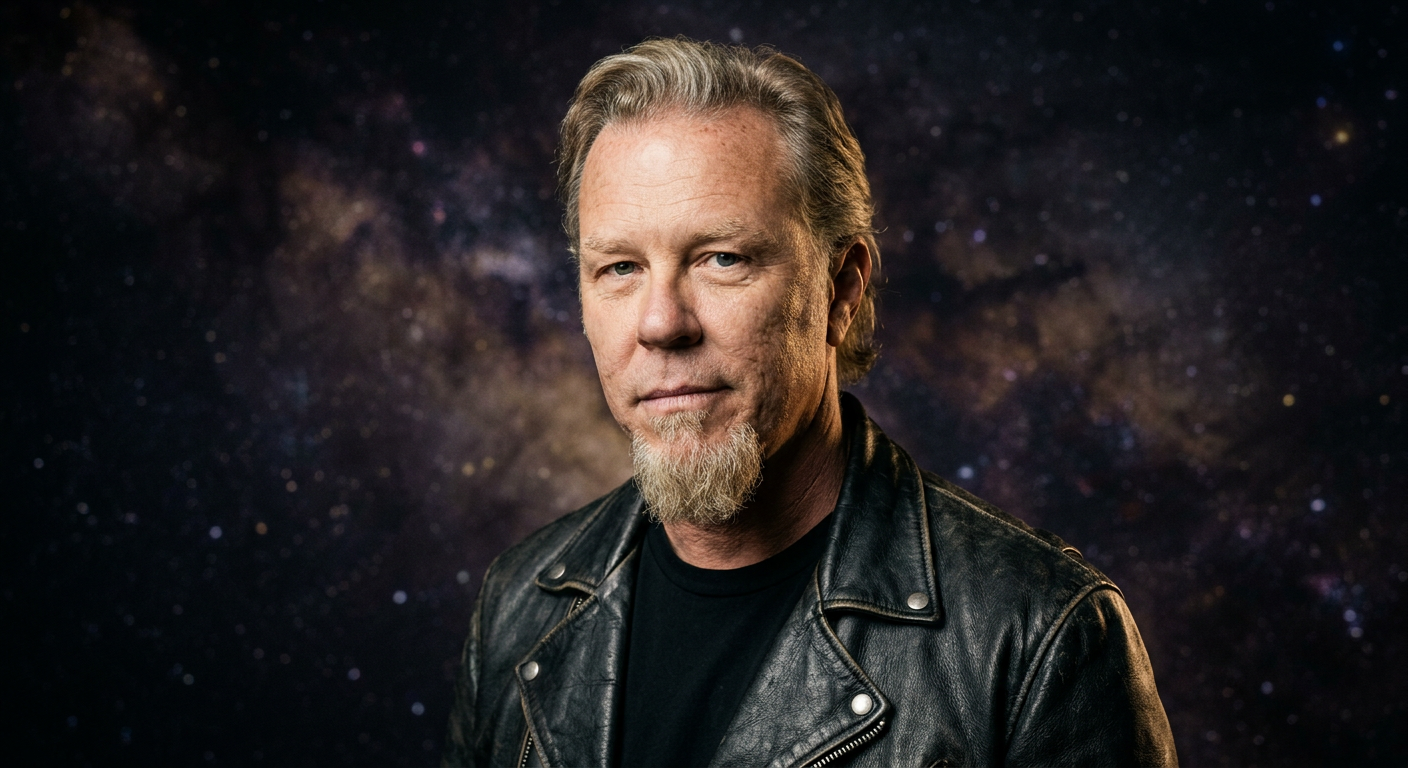 Portrait of James Hetfield