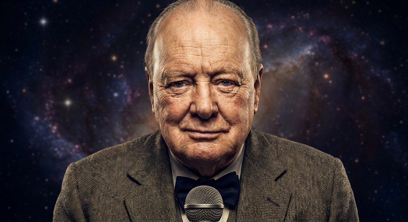 Portrait of Winston Churchill